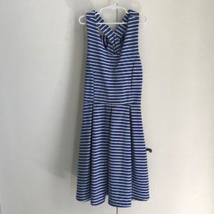 Zunie Stripe Blue/White Fit & Flare. Youth Size 14